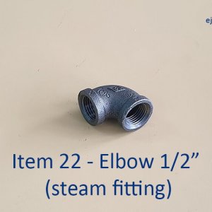 Half-inch Elbow for Steam Fitting