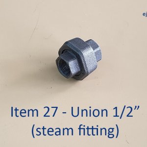 Half inch Union for Steam Fitting